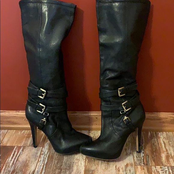 Sam Edelman Roula Black Leather Boot 